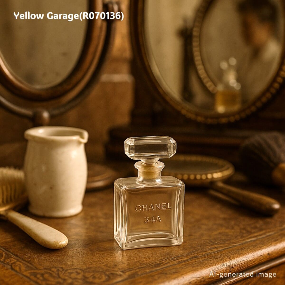 CHANEL ヴィンテージ香水ボトル｜刻印入りガラス製ミニパフューム