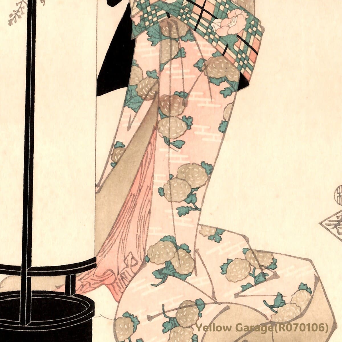 英泉「江戸名物画 浅草海苔」復刻浮世絵木版画