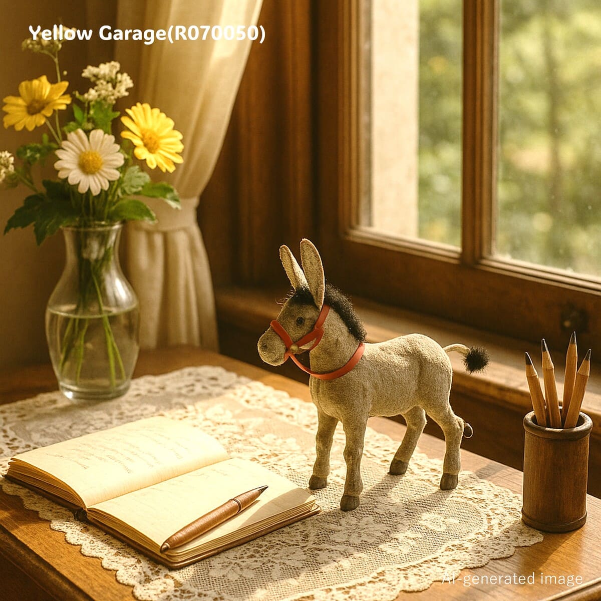 フランス製アンティーク ゼンマイ式ロバのおもちゃAI