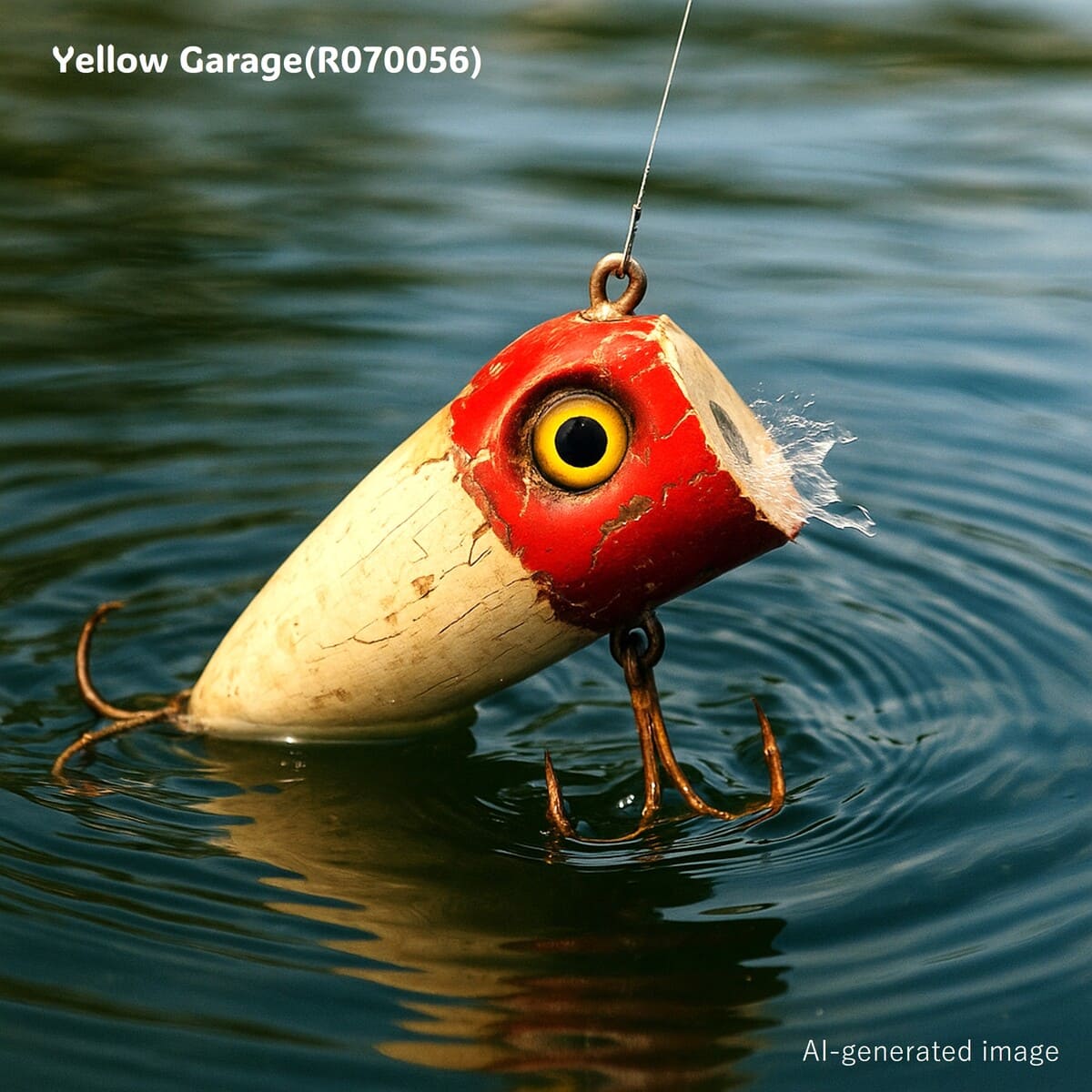 ヴィンテージ フロリダ ウッドポッパー（赤頭×黄ボディ）AI