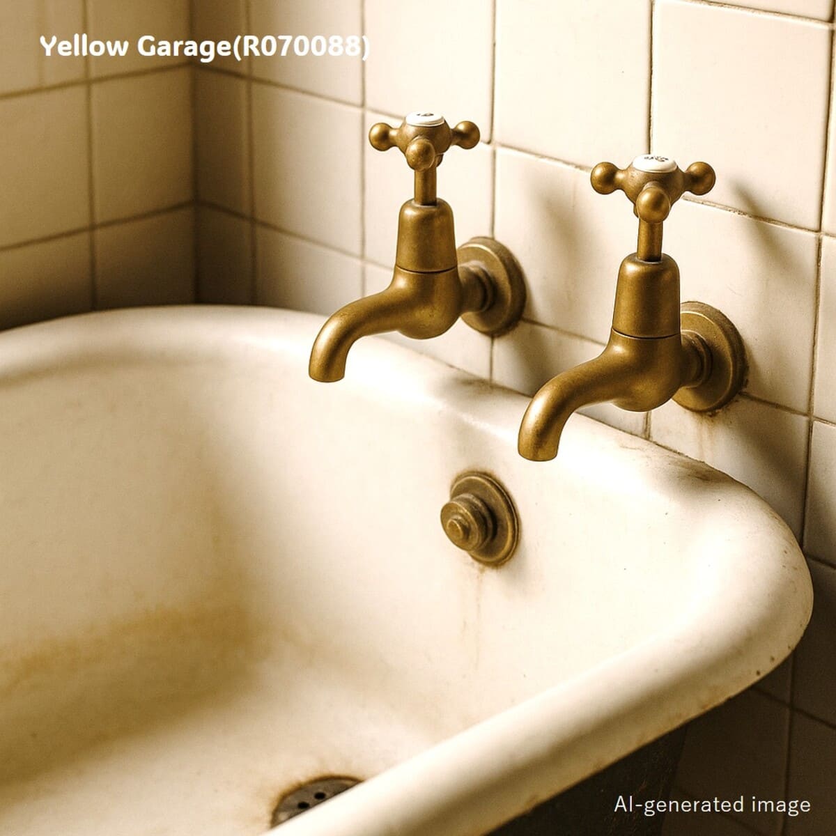 ヴィンテージ 真鍮製「COLD」蛇口　AI