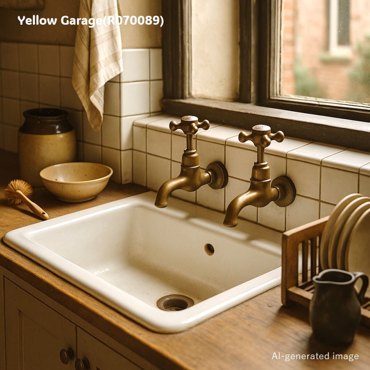 FROY LONDON 真鍮製 アンティーク蛇口セット（HOT & COLD）　AI