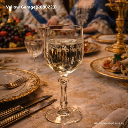 フランスを代表するクリスタルブランドオールドバカラによる「ポンパドール」シリーズのアンティーク・ウォーターグラ＿AI