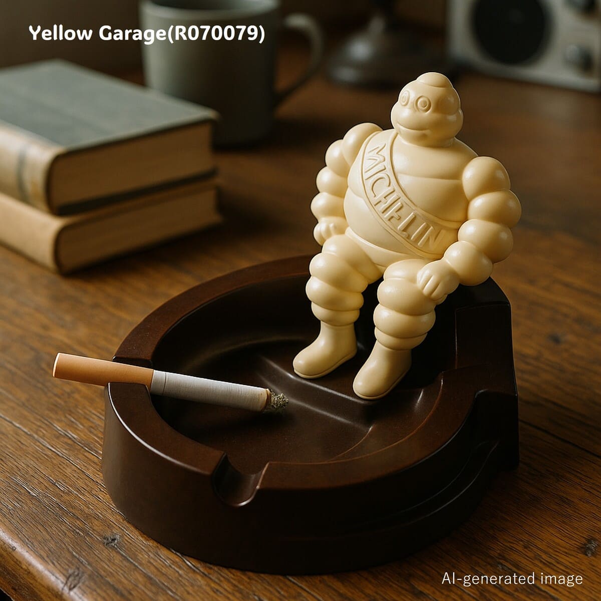 【英国製オリジナル】ミシュラン ビバンダム 灰皿（ベークライト製・ヴィンテージ1940〜50年代）＿AI