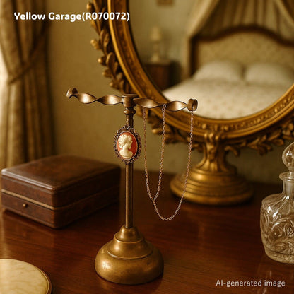 【真鍮製】アンティーク アクセサリースタンド（ツイストバータイプ）