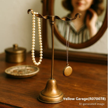 アンティーク 真鍮製ツイストバー アクセサリースタンド　AI