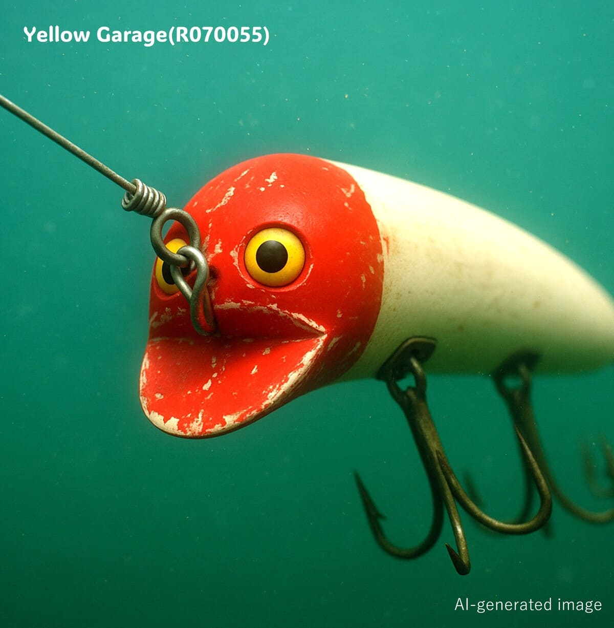 Pachner & Koehler（P&K）Bright Eyes ウッドルアー／赤白ツートン【ヴィンテージ】AI