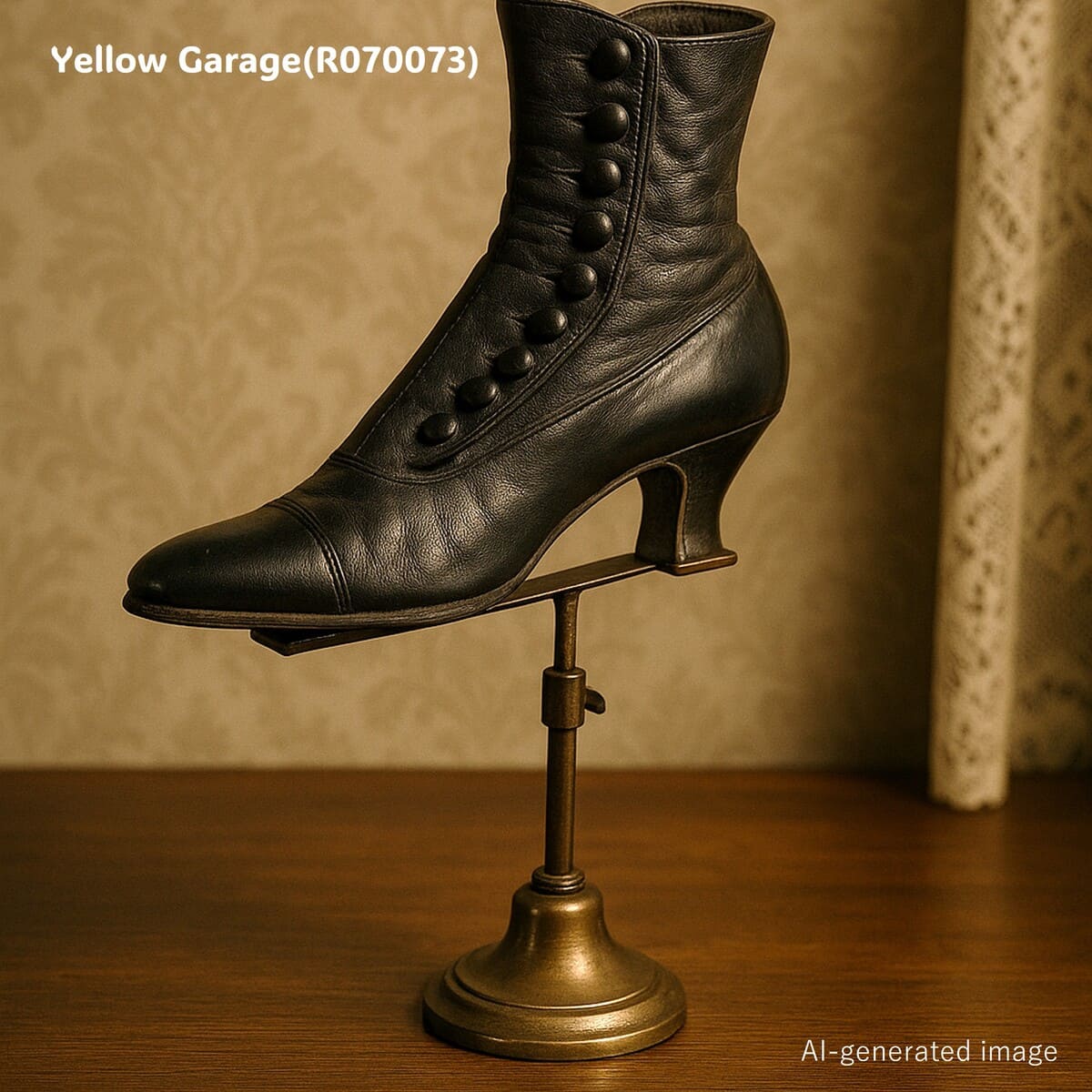 【真鍮製】アンティーク シューズディスプレイスタンド（ハイアングルタイプ）＿AI