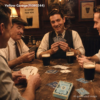 アイルランドを代表するビールブランド「GUINNESS（ギネス）」のヴィンテージ広告トランプセット_AI