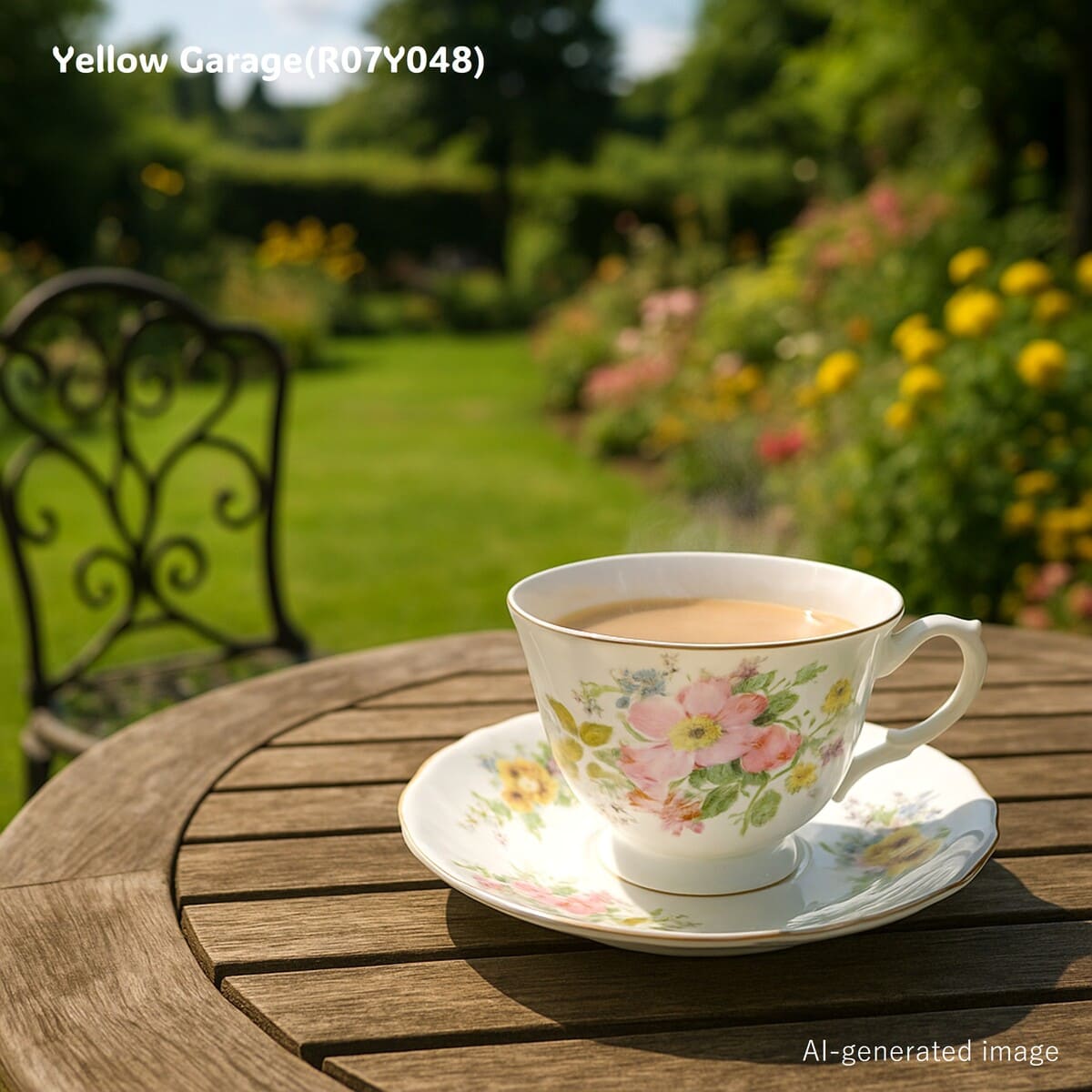 英国の庭園をそのまま閉じ込めたような、花咲くボーンチャイナ
ロイヤル・ドルトンの気品が薫る、やさしい春色のティーカップAI