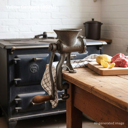 20世紀初頭の英国で使用されていたと考えられるSPONG（スポング）社製 アンティーク・ミートグラインダー＿AI