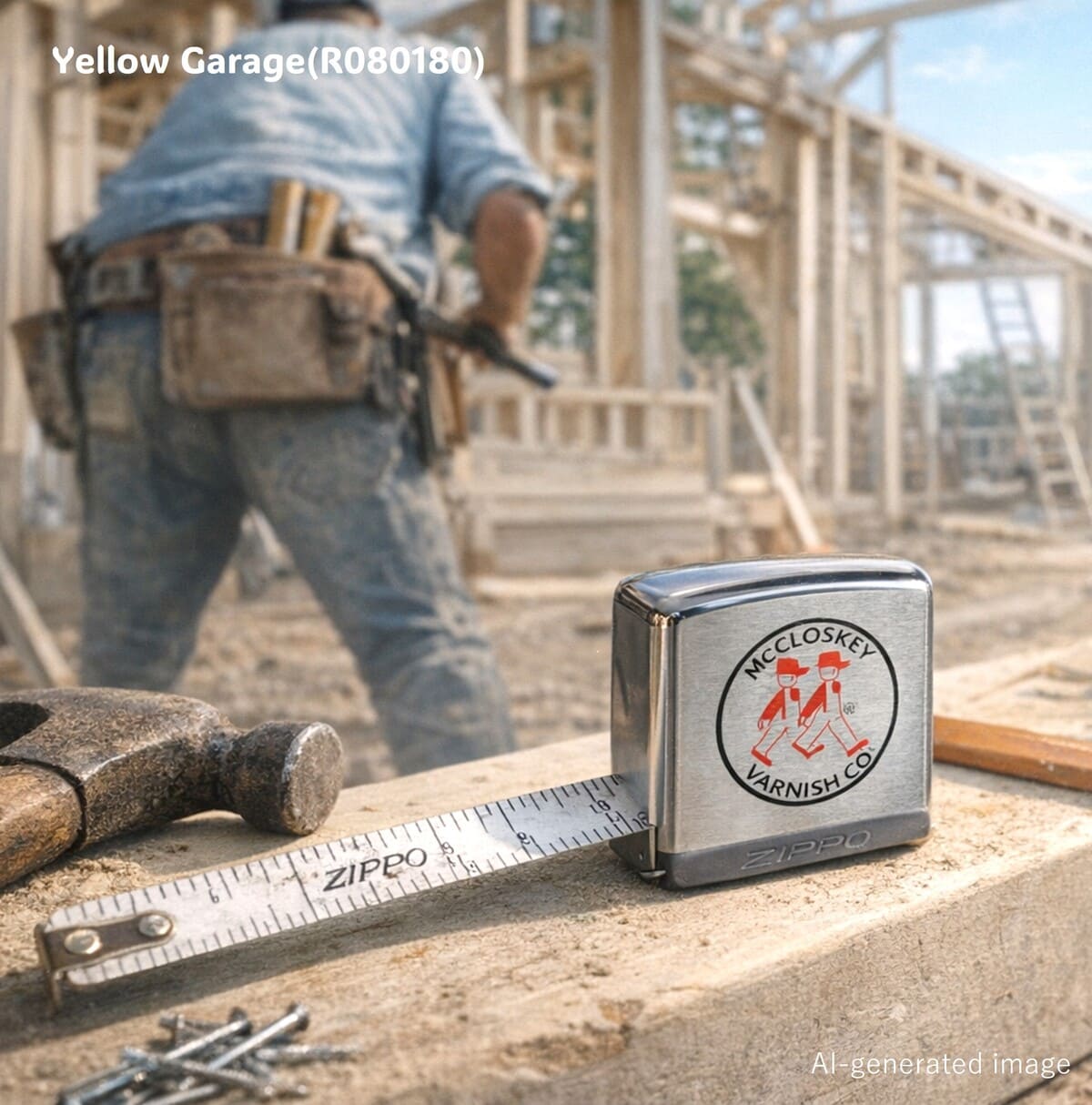 ZIPPO が製造したヴィンテージのメジャー（巻尺）＿AI