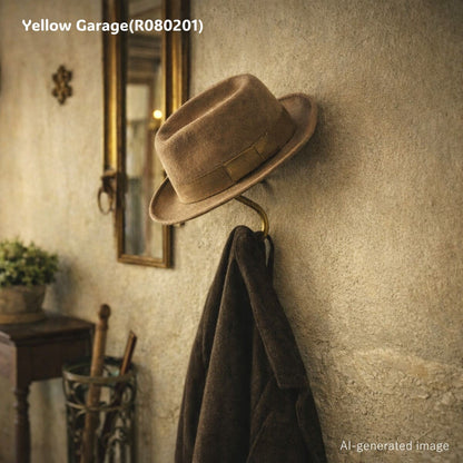 19世紀末から20世紀初頭のフランスで製造されたアンティークの壁付けフック＿AI