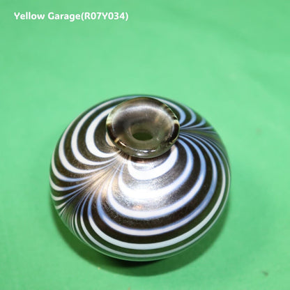 KOSTA BODA コスタボダ アートガラス ミニベース “Brown & White Flow” 6cm