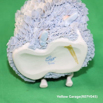 【ヴィンテージ・ドレスデンレース人形】Irish Dresden「Gina」Germany製／陶器フィギュリン