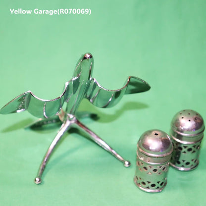 アンティーク 飛行機型 ソルト＆ペッパースタンド （Crusader製 / Made in England）