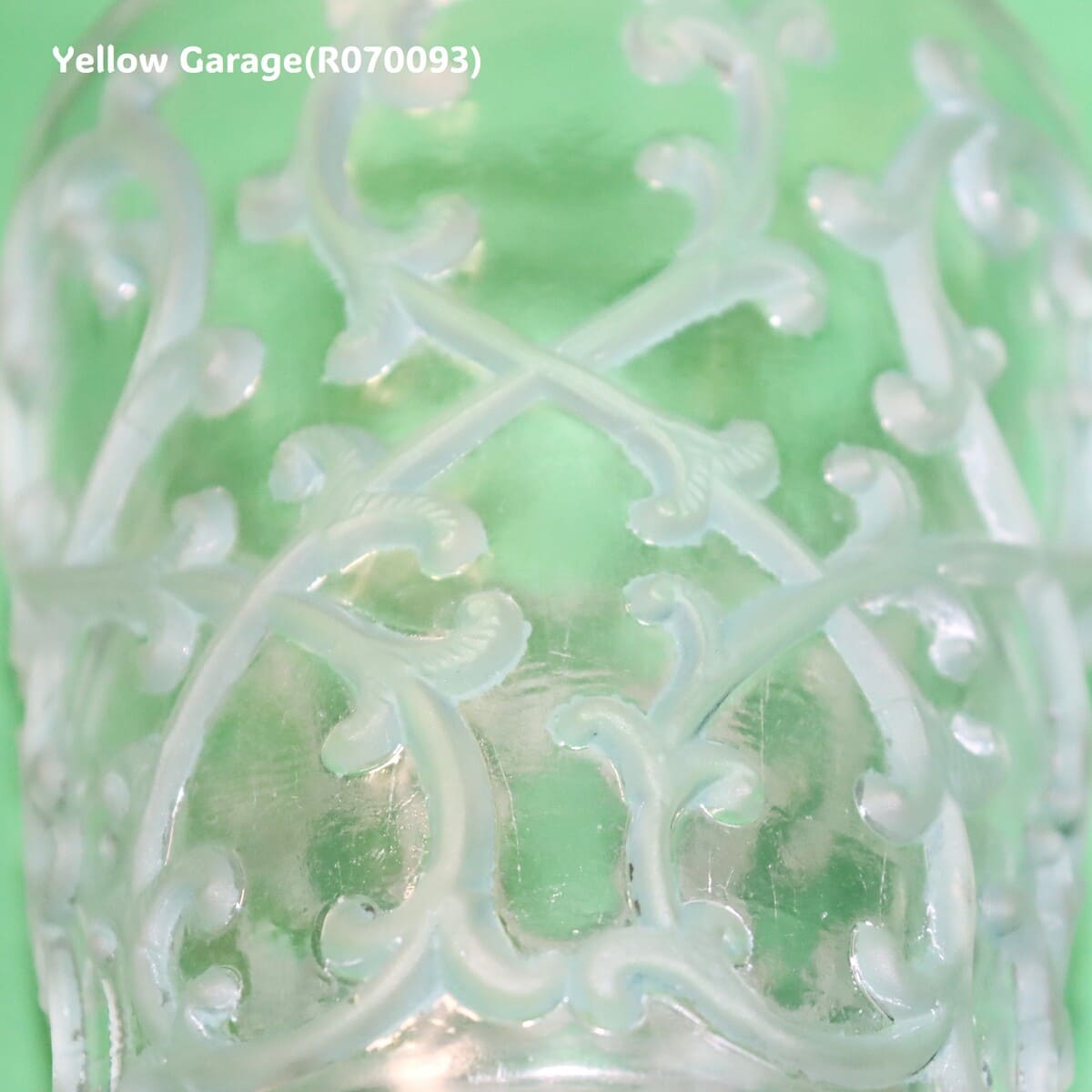 ルネ・ラリック フランス製アール・デコ装飾グラス 「サーモン ラヴェ・レザン/Sarments」（R.LALIQUE FRANCE刻印）