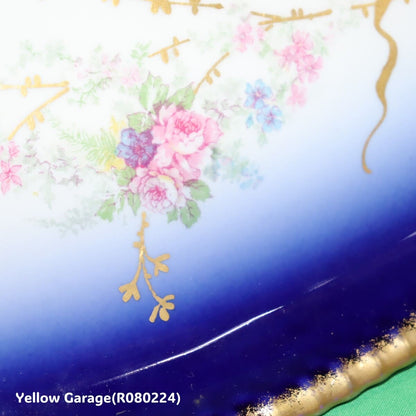 19世紀末〜20世紀初頭に製造されたフランス・リモージュのアンティークティーセット_トレイ角拡大