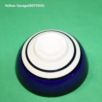 トルコ製 ハンドメイド陶器 小鉢（ブルー＆ネイビー 2点セット）