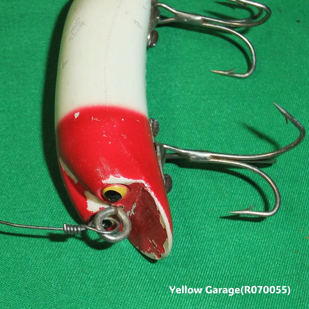 Pachner & Koehler（P&K）Bright Eyes ウッドルアー／赤白ツートン【ヴィンテージ】