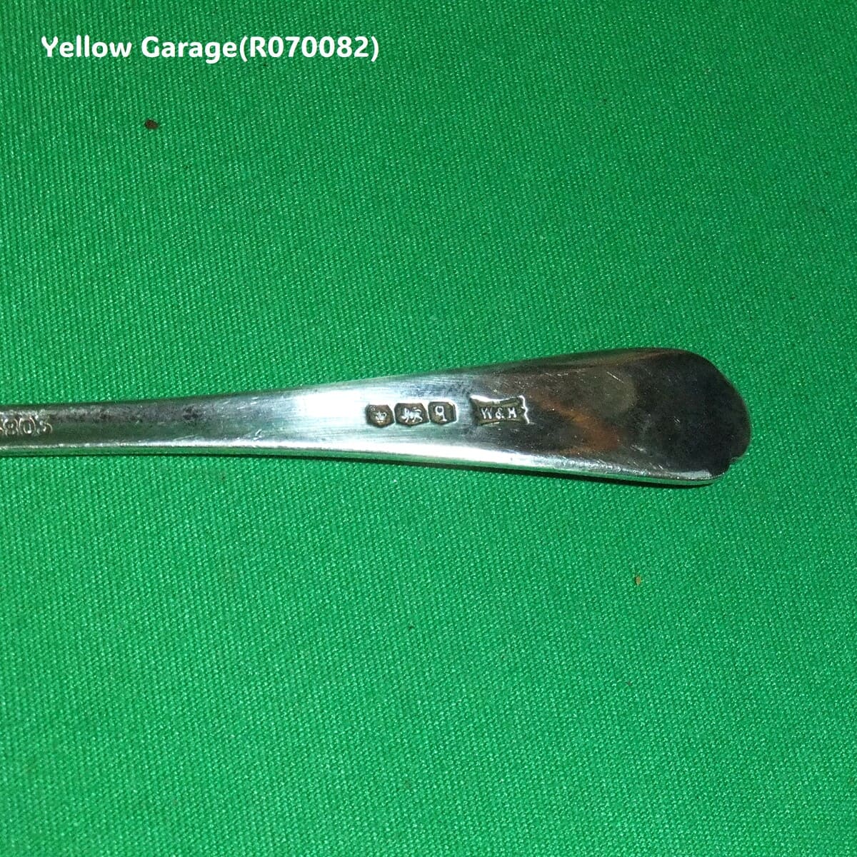 W&H 英国純銀製アンティークティースプーン6本セット（専用ケース付）