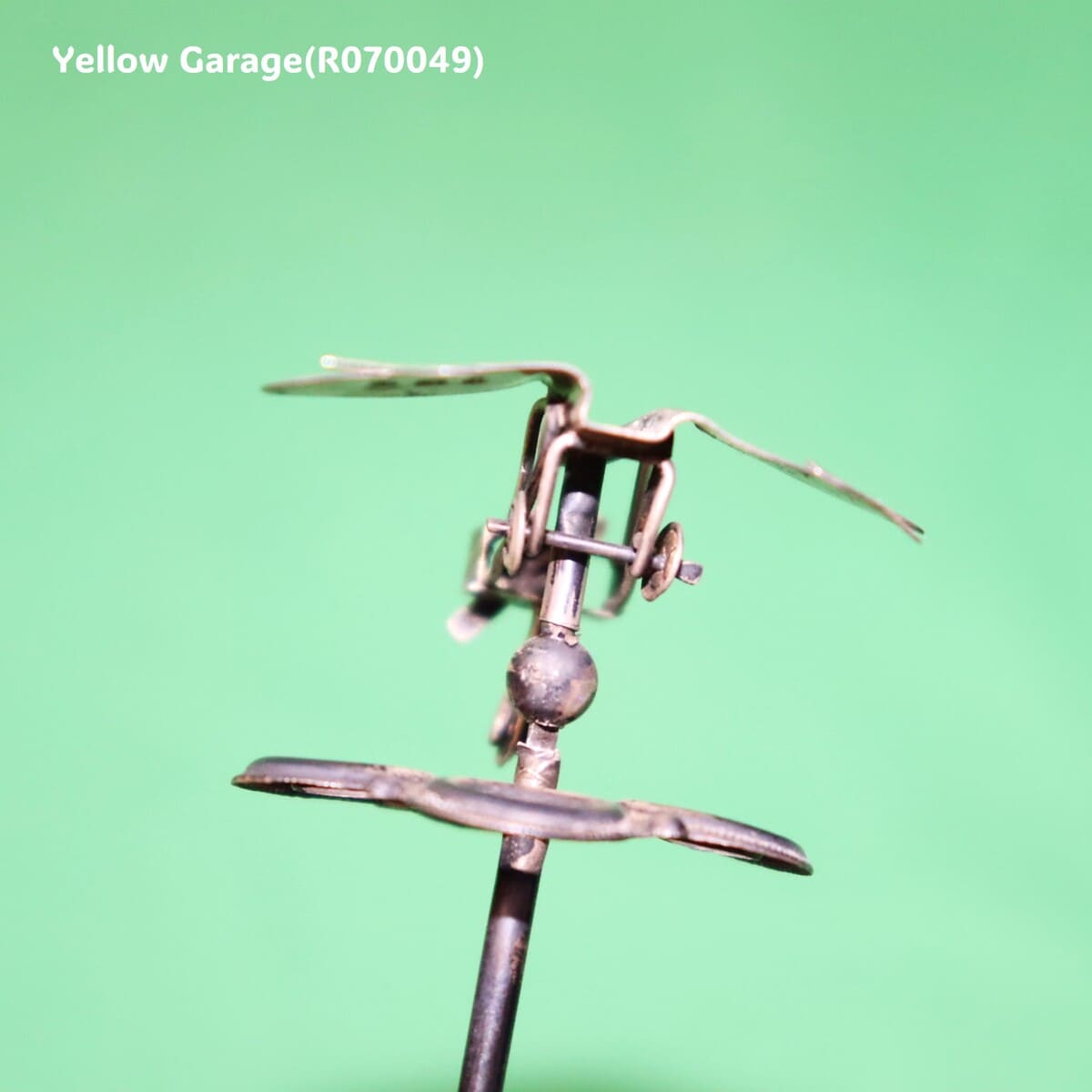 アンティーク純銀製 ソーイング針山／飛行機モチーフ（バーミンガム 1900年代初頭）