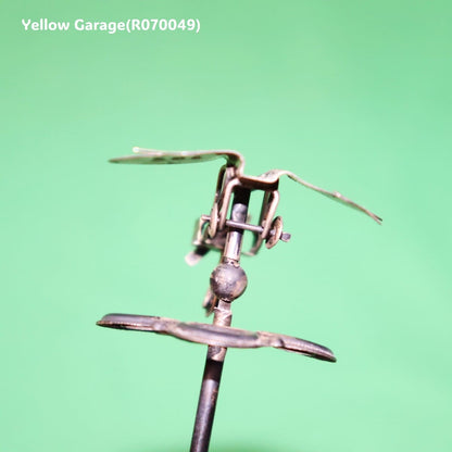 アンティーク純銀製 ソーイング針山／飛行機モチーフ（バーミンガム 1900年代初頭）