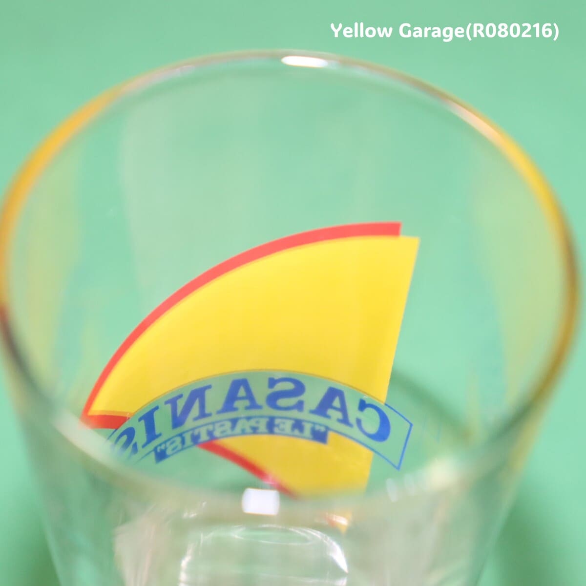 フランスの老舗パスティス（アニス酒）ブランドCASANIS（カサニス）／LE PASTIS のアンティーク・トールグラス5客セット＿口アップ