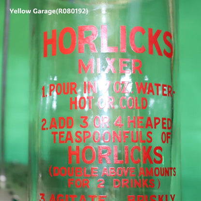 英国の栄養飲料ブランド HORLICKS（ホーリックス） のために作られた専用マドラー（プランジャー）付きミキシンググラス＿本体上部アップ