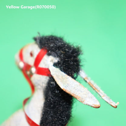 フランス製ヴィンテージ ゼンマイ式ロバのおもちゃ