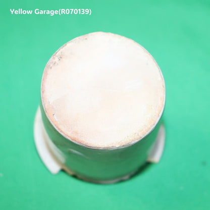 白釉の小さなアンティーク陶器ポット_超拡大底