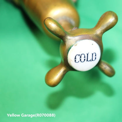 ヴィンテージ 真鍮製「COLD」蛇口　上