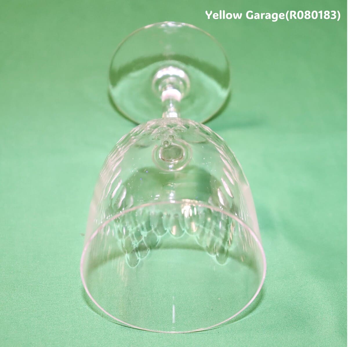 1936年以前に製造されたと考えられるオールド・バカラのワイングラス_口下