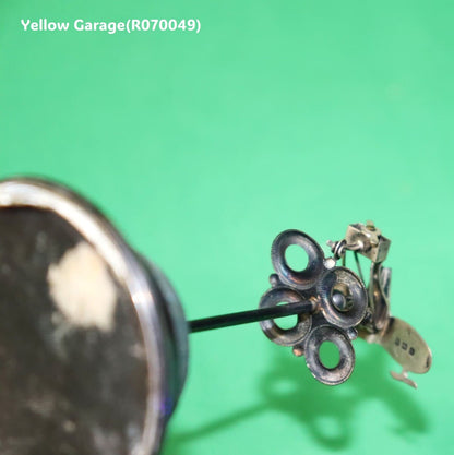 アンティーク純銀製 ソーイング針山／飛行機モチーフ（バーミンガム 1900年代初頭）