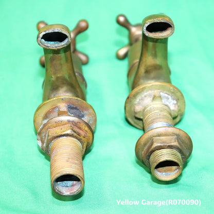 Shanks社製 真鍮製アンティーク蛇口（HOT & COLD）ペアセット｜1900年代前半 英国製