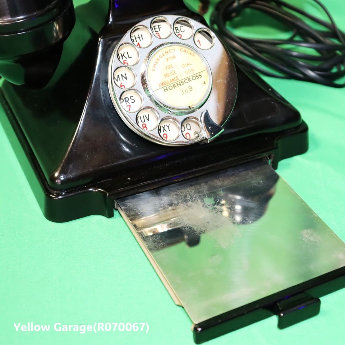 【英国製】GPO製 ベークライト ダイヤル式黒電話 1955年モデル