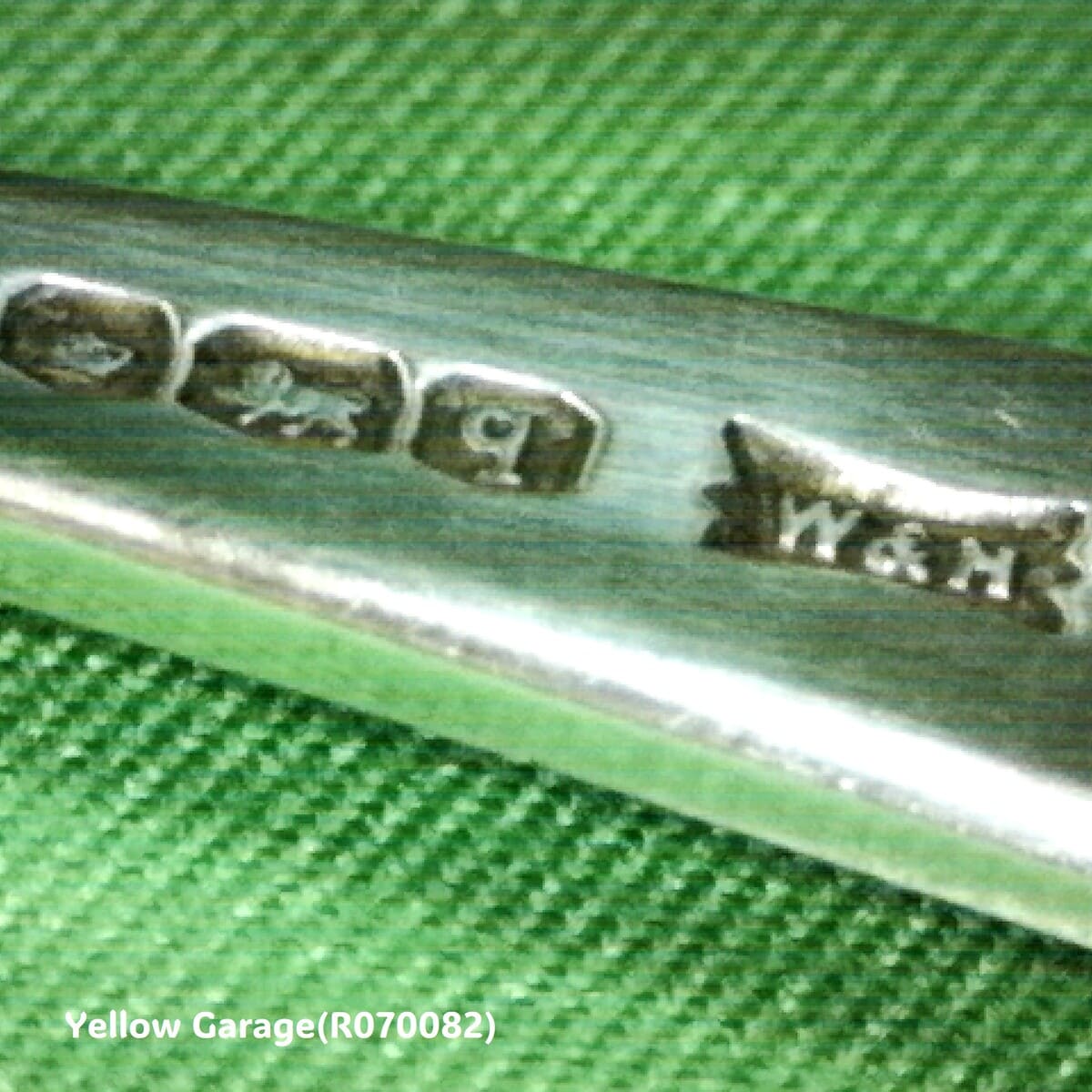 W&H 英国純銀製アンティークティースプーン6本セット（専用ケース付）