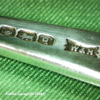 W&H 英国純銀製アンティークティースプーン6本セット（専用ケース付）