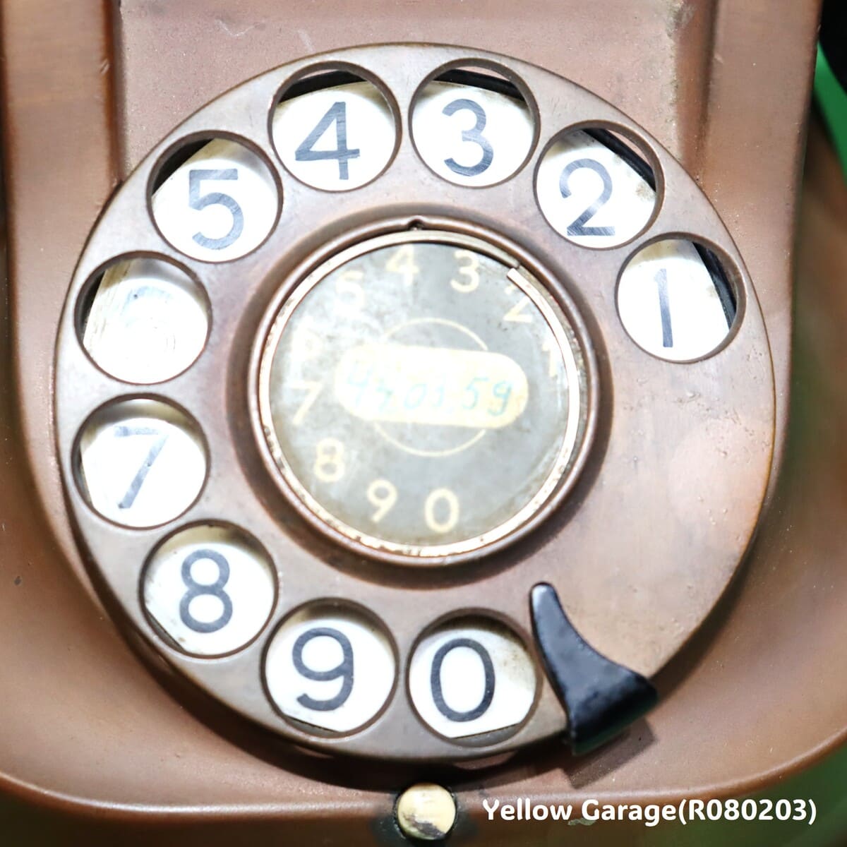 1950年代のベルギー製RTT（ベルギー国営電話会社）仕様のクラシカルなダイヤル式電話機＿ダイヤルアップ