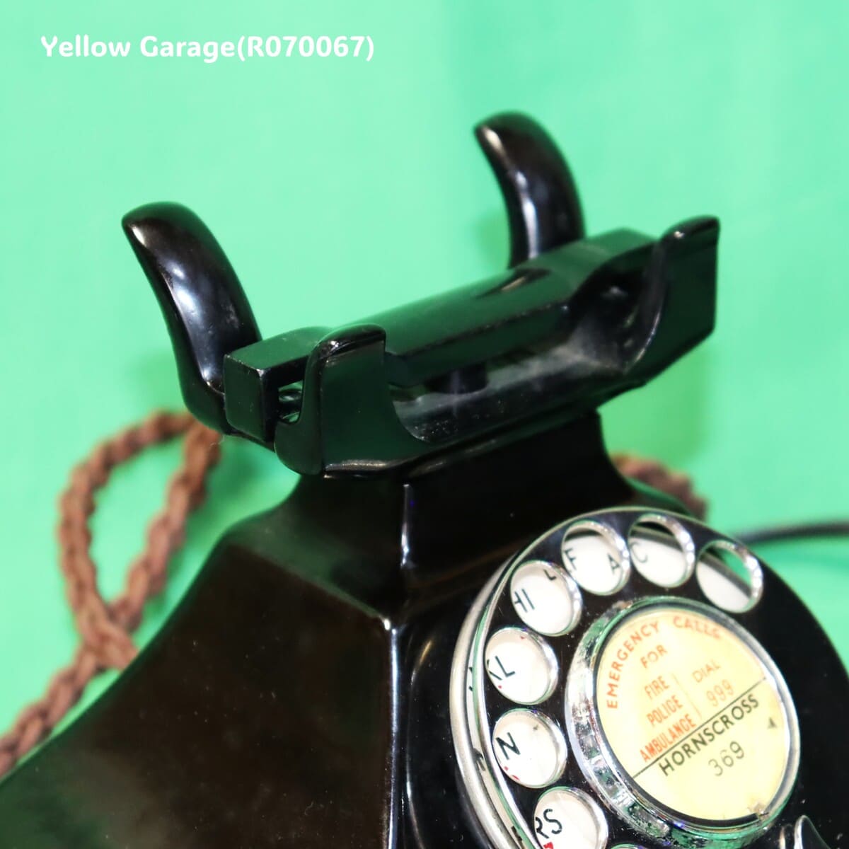 【英国製】GPO製 ベークライト ダイヤル式黒電話 1955年モデル