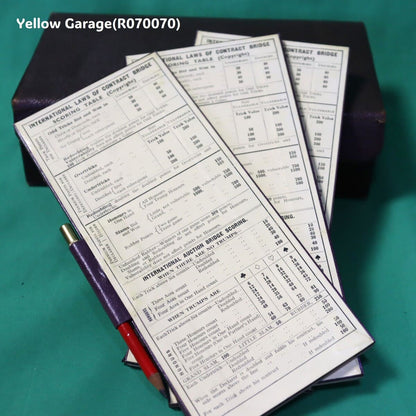 ヴィンテージ ブリッジゲーム フルセット（英国製・スコアカード＆鉛筆付）