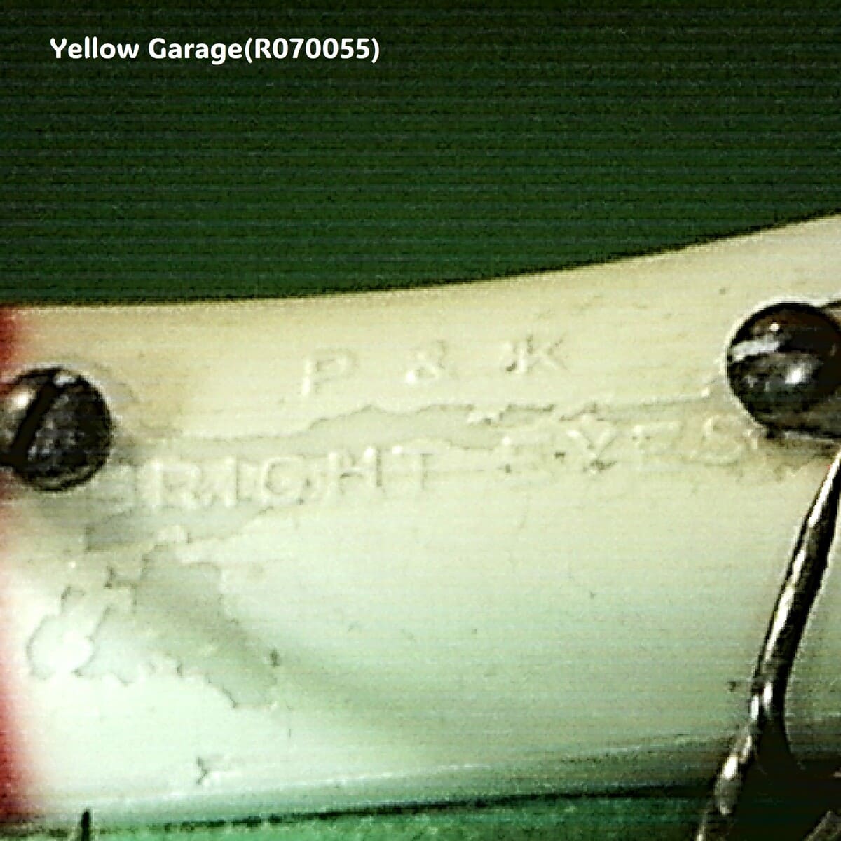 Pachner & Koehler（P&K）Bright Eyes ウッドルアー／赤白ツートン【ヴィンテージ】