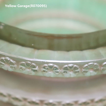 R. LALIQUE 「シェヴルーズ/Chevreuse」フラワーモチーフ厚手アールデコ・ガラスポット