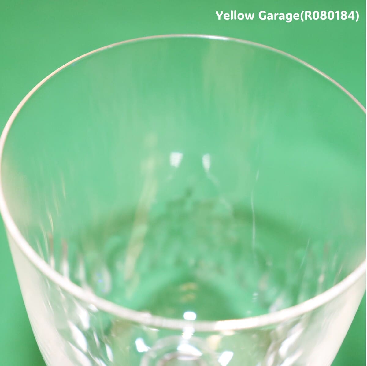 1936年以前に製造されたと考えられるオールド・バカラのウォーターグラス＿口超アップ