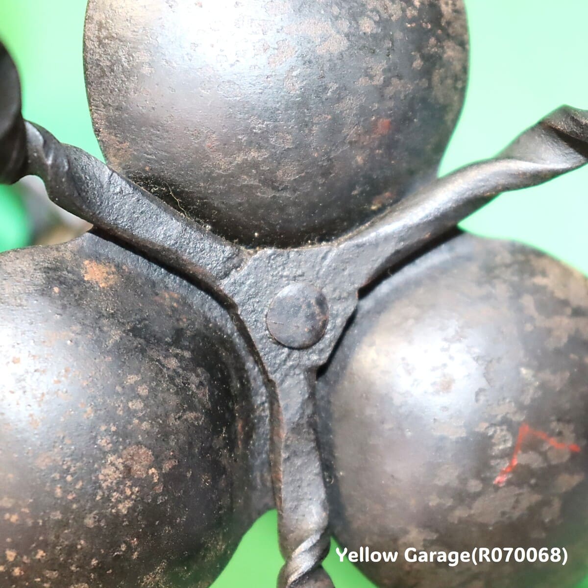 アンティーク 鉄製スプリングキャンドルスタンド