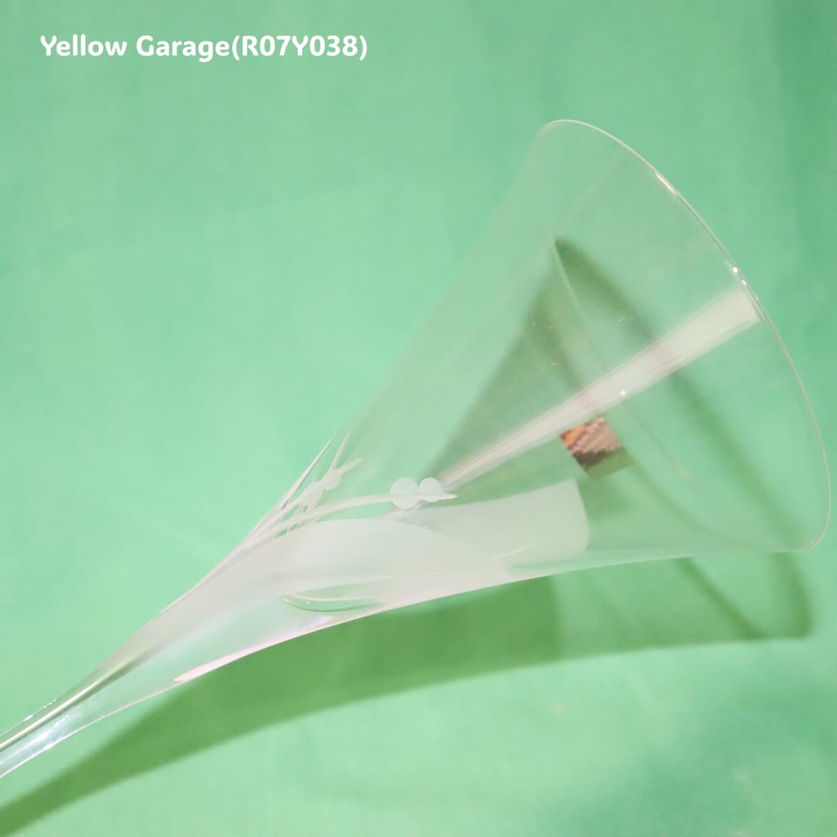 CRYSTAL HOYA フロストリーフ シャンパングラス ペア