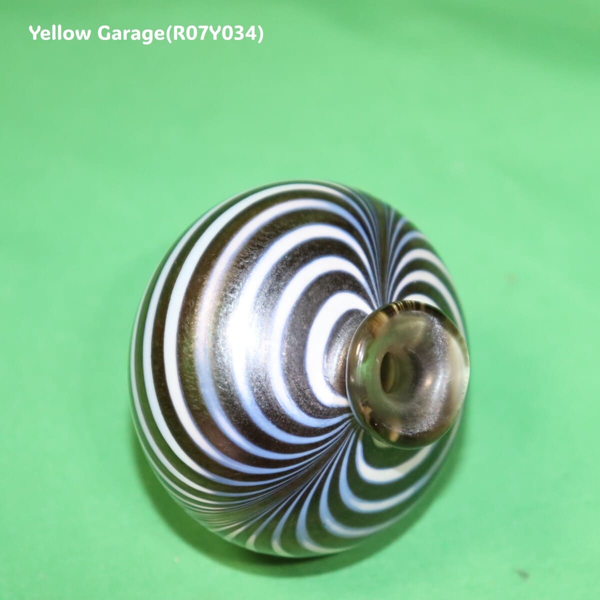 KOSTA BODA コスタボダ アートガラス ミニベース “Brown & White Flow” 6cm