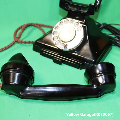 【英国製】GPO製 ベークライト ダイヤル式黒電話 1955年モデル