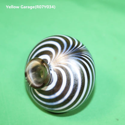 KOSTA BODA コスタボダ アートガラス ミニベース “Brown & White Flow” 6cm