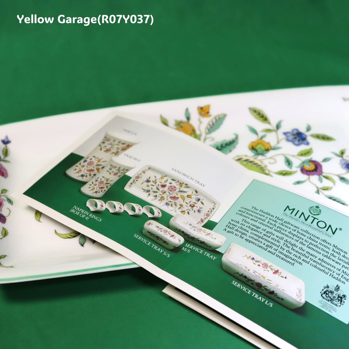 MINTON（ミントン） Haddon Hall サンドイッチプレート（幅 約30 cm／幅 約14 cm）